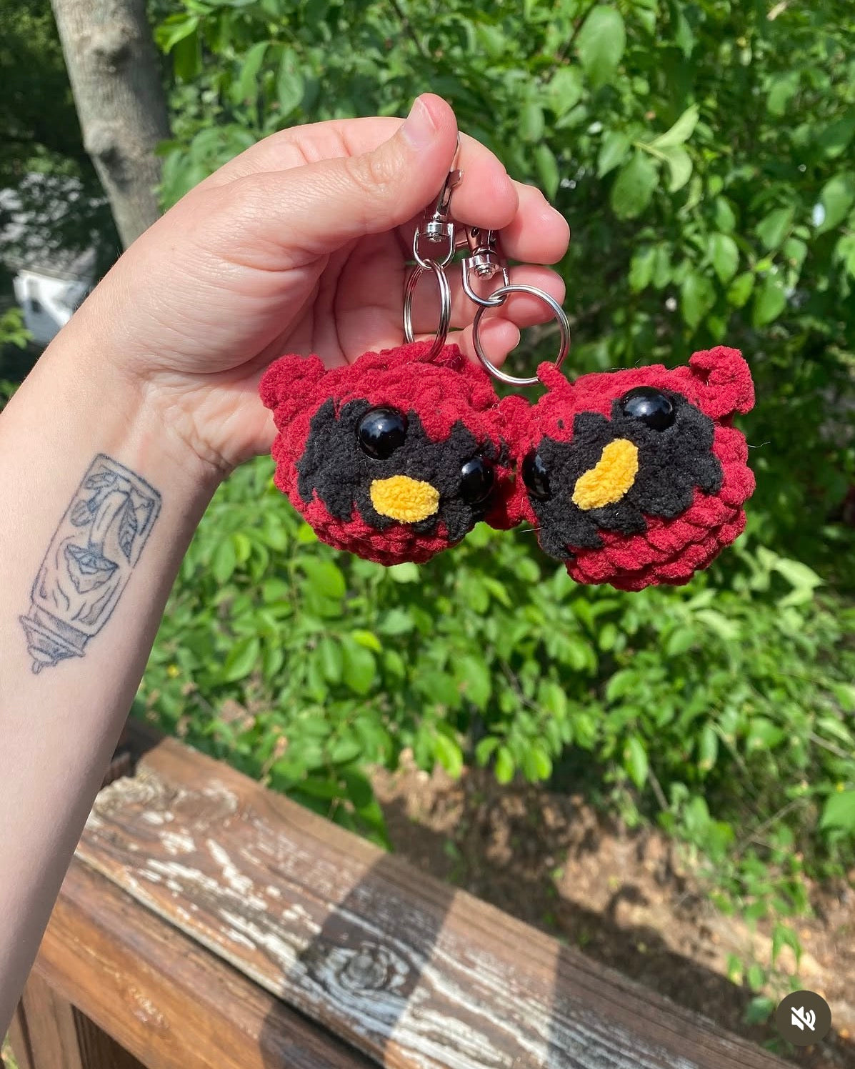 Cardinal Keychain