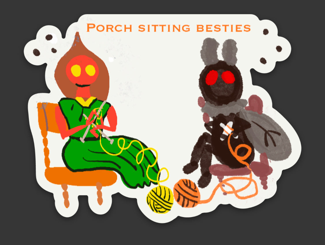 Mothman & Braxie magnet