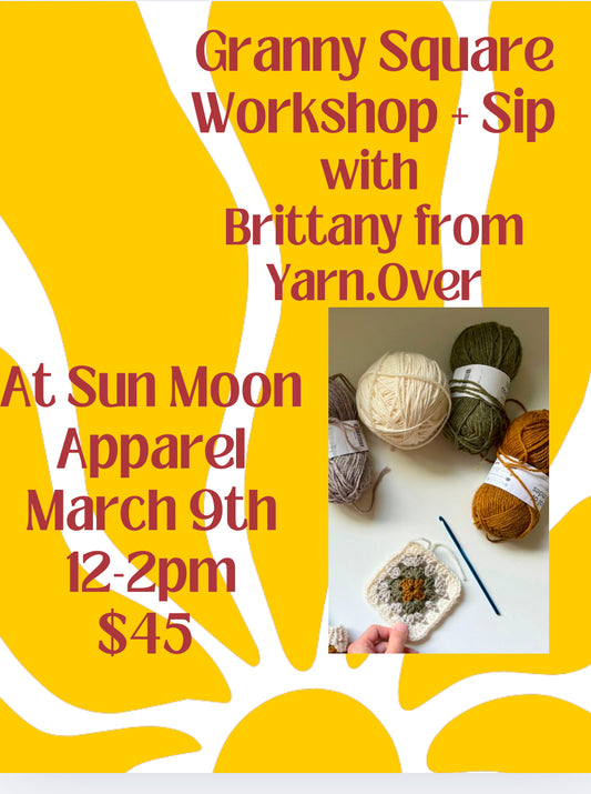 Granny Square + Sip Class Ticket