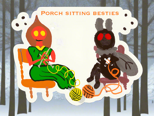 Mothman & Braxie magnet